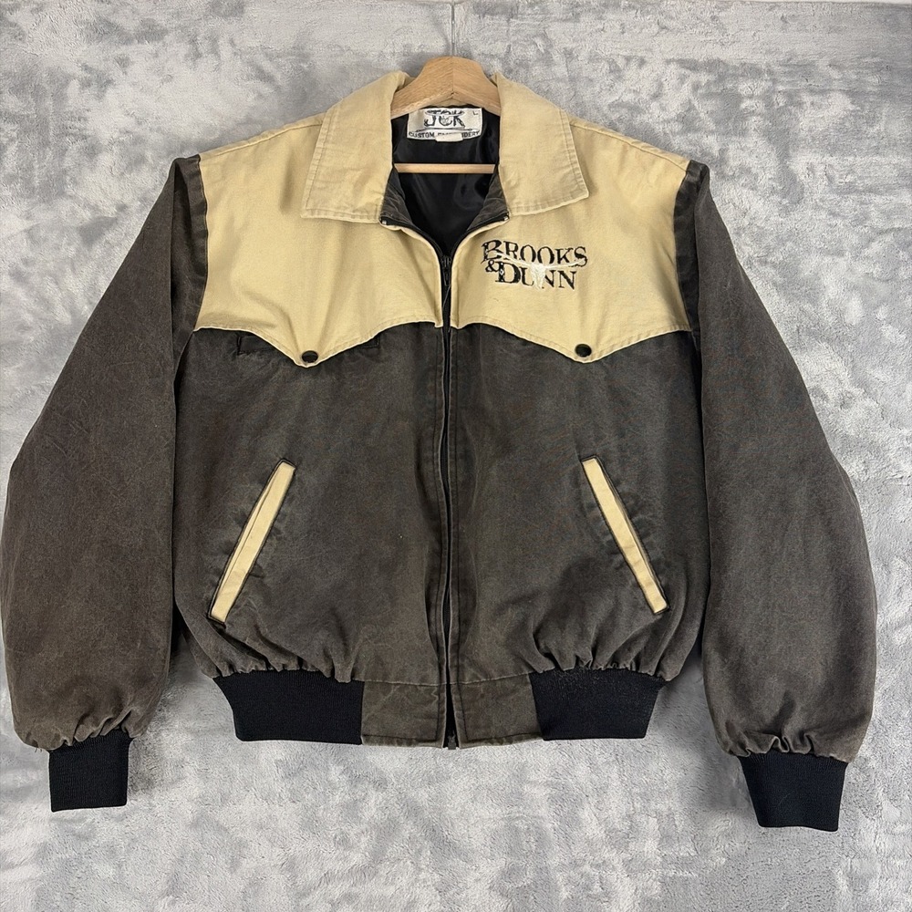 Vintage Brooks & Dunn Rodeo Western Jacket Zip Up Coat 1990's RARE! Size Large - Picture 2 of 8